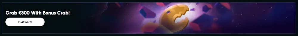 Slotexo Bonus Crab promotional banner with a €100 reward offer